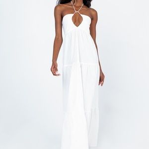 Princess Polly Lincoln Maxi Dress White